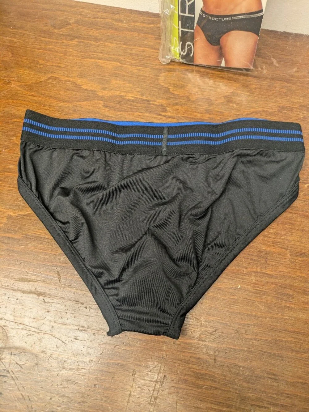 Sm Structure Performance Sport Men's Briefs in Black 2pk Mesh, Wicking, Stretch